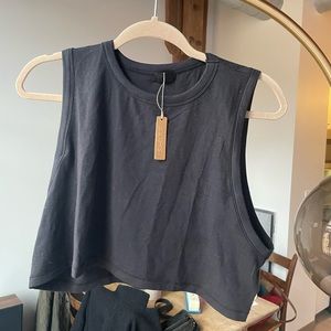 SKIMS boyfriend crop tank top